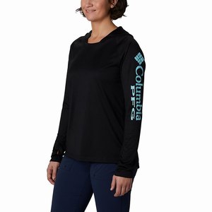 Columbia PFG Tidal Tee™ Hoodie Dam Svarta/Blå (DQMNE7598)